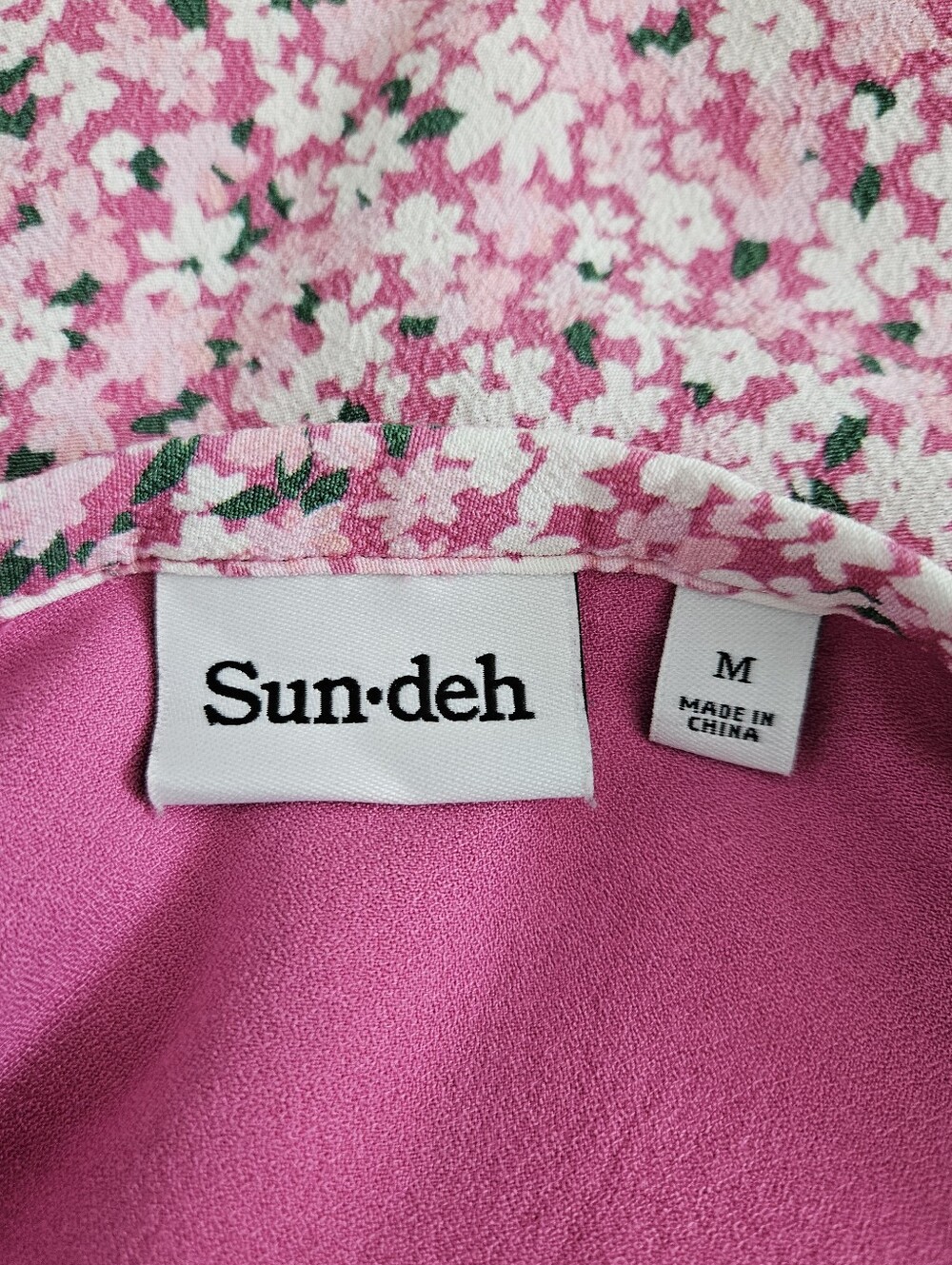 Aritzia Sunday Best Dawson Wrap Mini Skirt Pink Ditsy Floral Medium Cottagecore - Picture 5 of 8